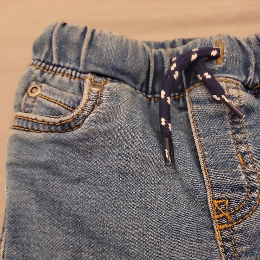 Carter's Toddler Pull-on Denim Pants Drawstring Elastic Waist 2T NWT